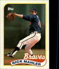 Rick Mahler #621 Baseball Cards 1989 Topps Prices