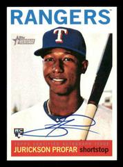 Jurickson Profar [Red Ink] Baseball Cards 2013 Topps Heritage Real One Autographs Prices