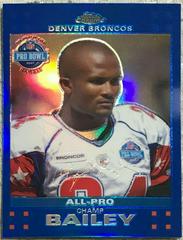 Champ Bailey [Blue Refractor] #TC101 Football Cards 2007 Topps Chrome Prices