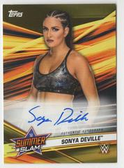 Sonya Deville [Gold] Wrestling Cards 2019 Topps WWE SummerSlam Autographs Prices