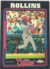 Jimmy Rollins [Black Refractor] #76 Baseball Cards 2005 Topps Chrome Prices