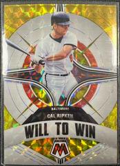Cal Ripken [Reactive Yellow] Baseball Cards 2022 Panini Mosaic Will to Win Prices