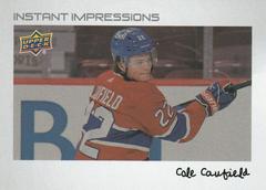 Cole Caufield #PZ-8 Hockey Cards 2022 Upper Deck Instant Impressions Prices