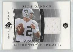 Rich Gannon [Single Jersey] Football Cards 2003 SP Authentic Threads Prices