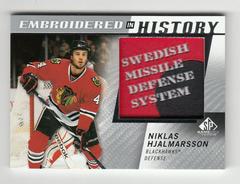 Niklas Hjalmarsson Hockey Cards 2021 SP Game Used Embroidered in History Prices
