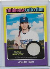Jonah Heim #CCR-JHE Baseball Cards 2024 Topps Heritage Clubhouse Collection Relic Prices