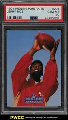 Jerry Rice #201 Football Cards 1991 Proline Portraits Prices