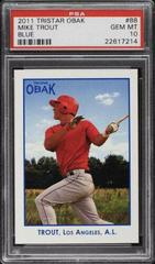Mike Trout [Blue] #88 Baseball Cards 2011 Tristar Obak Prices