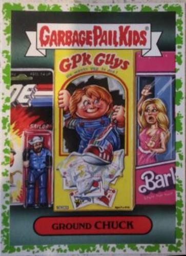 Ground CHUCK [Green] #3a Garbage Pail Kids Revenge of the Horror-ible