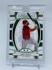 Mike Trout [Emerald] #9 Baseball Cards 2022 Panini Flawless Prices