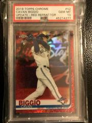 Cavan Biggio [Red Refractor] #42 Baseball Cards 2019 Topps Chrome Update Prices