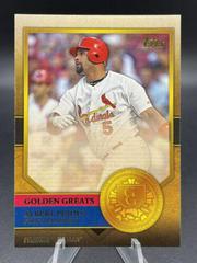 Albert Pujols Baseball Cards 2012 Topps Golden Greats Prices