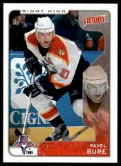 Pavel Bure #151 Hockey Cards 2001 Upper Deck Victory Prices