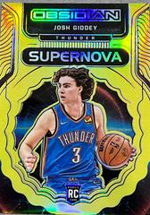 Josh Giddey [Yellow Flood] #9 Basketball Cards 2021 Panini Obsidian Supernova Prices