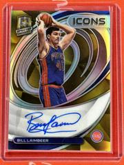 Bill Laimbeer [Gold] Basketball Cards 2021 Panini Spectra Icons Autographs Prices