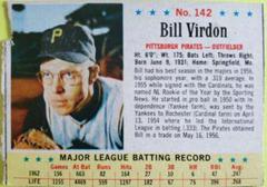 Bill Virdon [Hand Cut] #142 Baseball Cards 1963 Post Cereal Prices