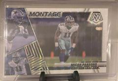 Micah Parsons [White] #M-30 Football Cards 2022 Panini Mosaic Montage Prices