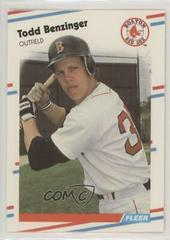Todd Benzinger #344 Baseball Cards 1988 Fleer Glossy Prices