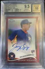 George Springer [Autograph Red Refractor] #GS Baseball Cards 2014 Topps Chrome Prices