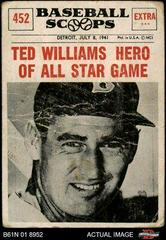 Ted Williams Hero [Of All Star Game] #452 Baseball Cards 1961 NU Card Scoops Prices