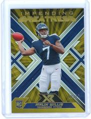 Malik Willis [Gold] #IMG-3 Football Cards 2022 Panini XR Impending Greatness Prices