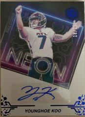 Younghoe Koo [Blue] #NS-YK Football Cards 2022 Panini Elements Neon Signs Autographs Prices