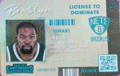 Kevin Durant #1 Basketball Cards 2021 Panini Contenders License to Dominate Prices