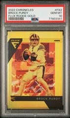 Brock Purdy [Gold] #FX-2 Football Cards 2022 Panini Chronicles Flux Rookies Prices