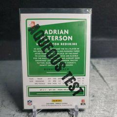 Adrian Peterson [SP Aqueous Test] Football Cards 2020 Panini Donruss Prices