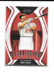 Mike Trout Baseball Cards 2022 Panini Absolute Established Threads Prices