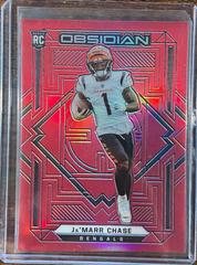 Ja'Marr Chase [Red Flood] #112 Football Cards 2021 Panini Obsidian Prices