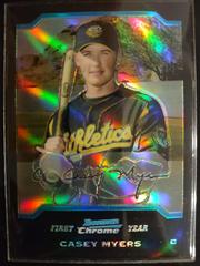 Casey Myers [Refractor] Baseball Cards 2004 Bowman Chrome Prices