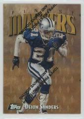 Deion Sanders [Refractor] #163 Football Cards 1997 Topps Finest Prices