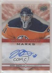 Mike Smith [Red] #MM-SM Hockey Cards 2021 Upper Deck Ovation UD Glass Magnifying Marks Autographs Prices
