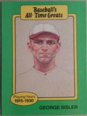George Sisler Baseball Cards 1987 All Time Greats Prices