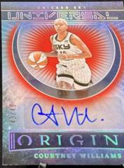 Courtney Williams [Red] #UA-CWL Basketball Cards 2023 Panini Origins WNBA Universal Autographs Prices