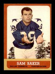 Sam Baker #79 Football Cards 1963 Topps Prices