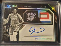 Jalen Williams [Patch Autograph] #332 Basketball Cards 2022 Panini Noir Prices