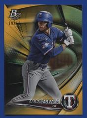 Aaron Zavala [Gold] #TOP-38 Baseball Cards 2022 Bowman Platinum Top Prospects Prices