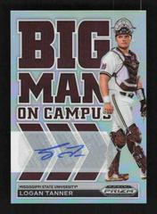 Logan Tanner [Autograph Silver] Baseball Cards 2022 Panini Prizm Draft Picks Big Man on Campus Prices