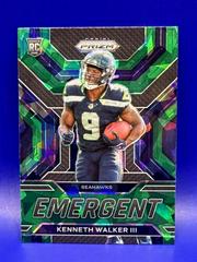 Kenneth Walker III [Green Ice] #E-12 Football Cards 2022 Panini Prizm Emergent Prices