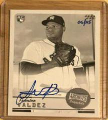 Framber Valdez [Autograph Black & White] #AS-FV Baseball Cards 2019 Topps Archives Snapshots Prices