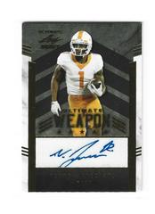 Velus Jones Jr. [Gold] Football Cards 2022 Leaf Ultimate Draft Weapons Autographs Prices