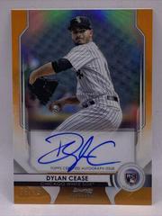 Dylan Cease [Orange Refractor] Baseball Cards 2020 Bowman Sterling Rookie Autographs Prices