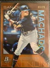 Manny Machado [Orange] #15 Baseball Cards 2020 Bowman Platinum Prices