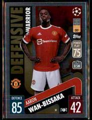 Aaron Wan Bissaka Soccer Cards 2021 Topps Match Attax Champions & Europa League Prices