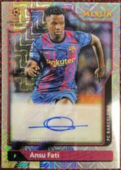 Ansu Fati [Mojo] Soccer Cards 2021 Topps Merlin Chrome UEFA Autographs Prices