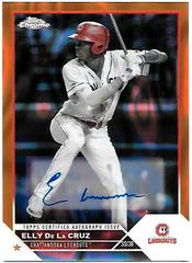 Elly De La Cruz [Autograph Orange Lava] #PDC-170 Baseball Cards 2023 Topps Pro Debut Chrome Prices