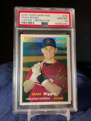 Craig Biggio [Refractor] #74 Baseball Cards 2006 Topps Heritage Chrome Prices