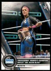 SmackDown Women's Champion Bayley def. Alexa Bliss #36 Wrestling Cards 2020 Topps WWE Women's Division Prices
